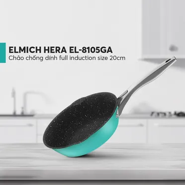 Chảo Chống Dính Full Induction Elmich EL-8105GA Size 20cm 5
