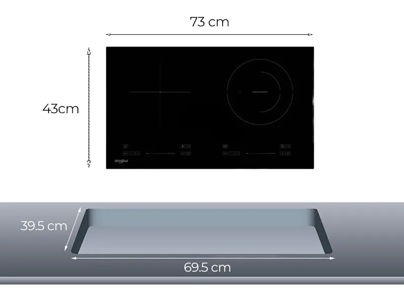 Bếp Điện Từ - Hồng Ngoại 73cm Whirlpool ACH7324/BLV