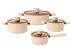 Bộ Nồi Chống Dính Ceramic Elmich Mocha EL5243MC04 Size 18,20,24, Quánh 16cm 0
