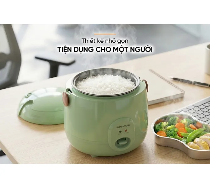 Nồi Cơm Điện 0.4 Lít Sunhouse SHD8206G