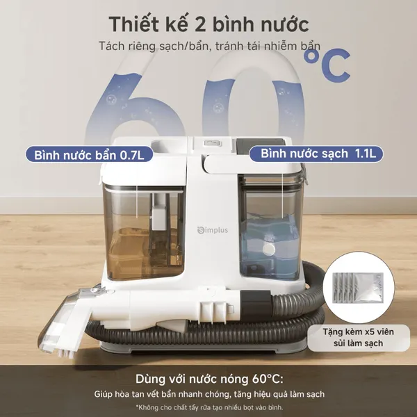 Máy Giặt Thảm Ghế Sofa Có Dây Simplus BYJH004WH01