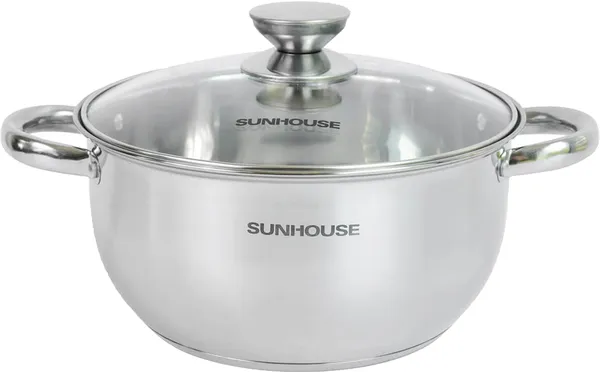 Bộ nồi inox 3 đáy Sunhouse SH334 16-20–24 cm 5