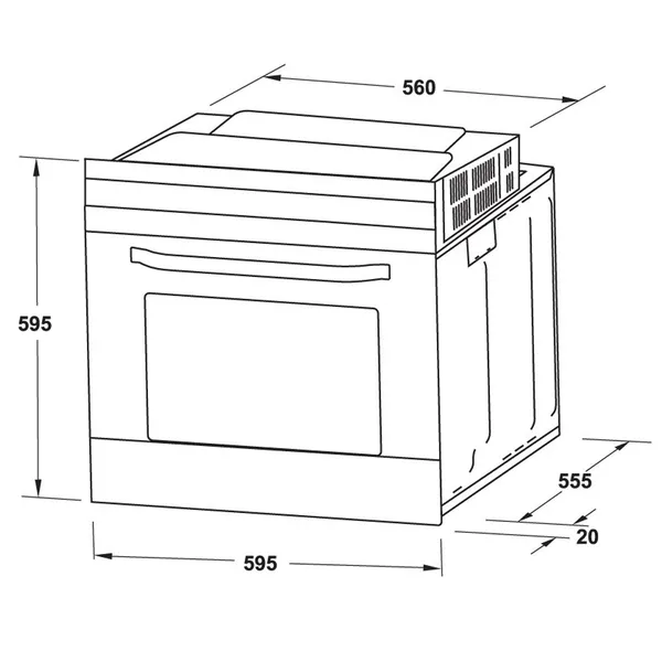 Lò Nướng Âm Tủ Hafele HO-4K70A 538.61.451