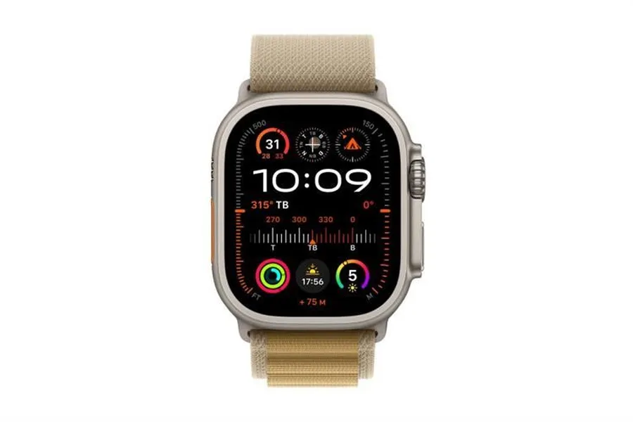 Apple Watch Ultra 2 GPS + Cellular 49mm Natural Titanium Case with Tan Alpine Loop