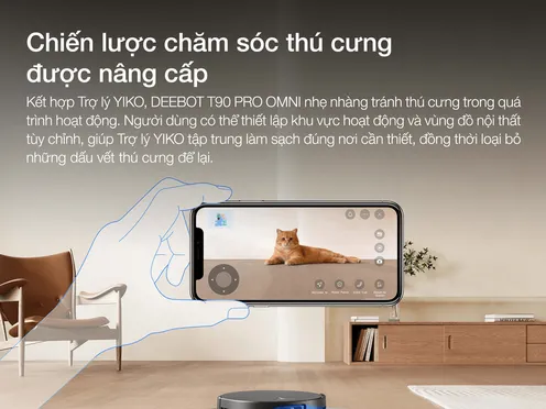 Robot Hút Bụi Thông Minh Ecovacs T90 PRO OMNI Màu Đen 24