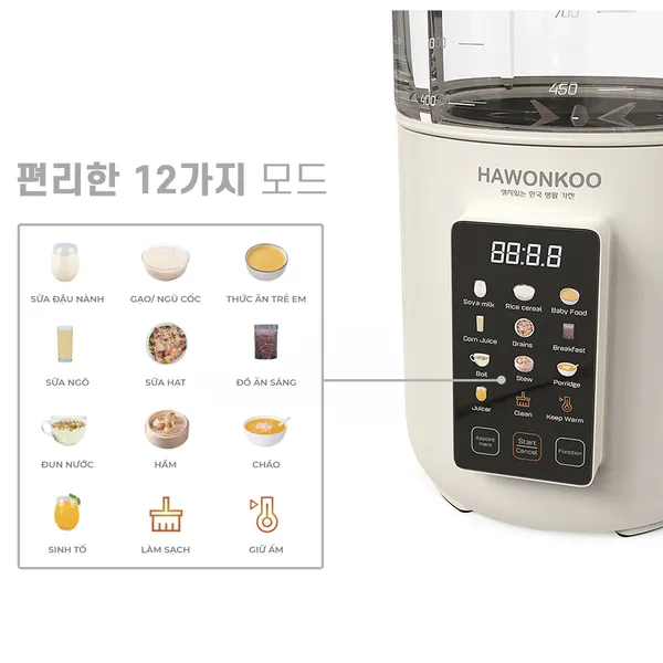 Máy Làm Sữa Hạt Hawonkoo SMH-121