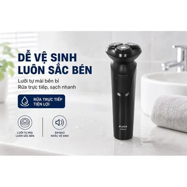 Máy Cạo Râu Điện Flyco FS903VN Màu Đen 9