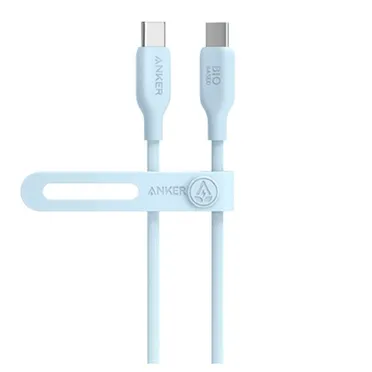 Cáp sạc Anker 544 C-C 0.9m TPE Bio-Based màu xanh dương