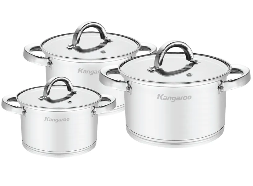 Bộ Nồi Inox Kangaroo KG2IP3S