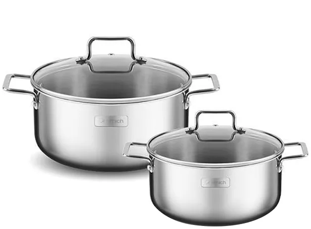 Bộ nồi inox liền khối Trimax XR EL-3842 16, 20cm