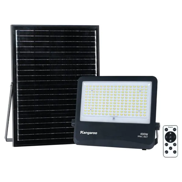 Đèn LED Pha Năng Lượng Mặt Trời Kangaroo KG-FLSLPH-400W3000
