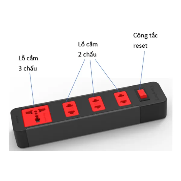 Ổ Cắm Điện Quang ECO ĐQ ESK 4BR 5m
