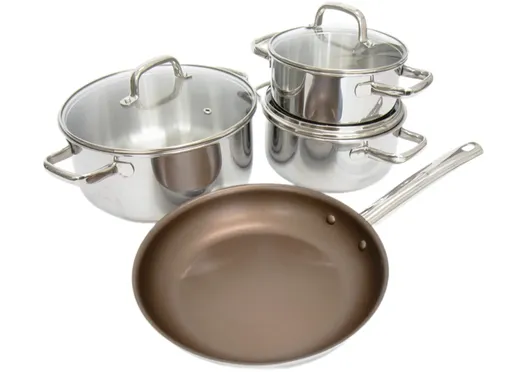 Bộ Nồi Chảo Kims Cook Uni - Clad 07pcs