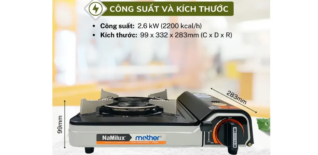 Bếp Gas Mini Namilux-Mother NH-P3111PF