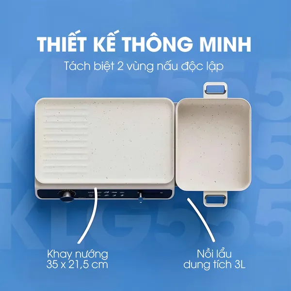 Bếp Lẩu Nướng Đa Năng Kalite KLG555