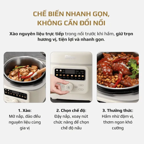 Nồi Áp Suất Điện Đa Năng Olivo PC40 4 Lít