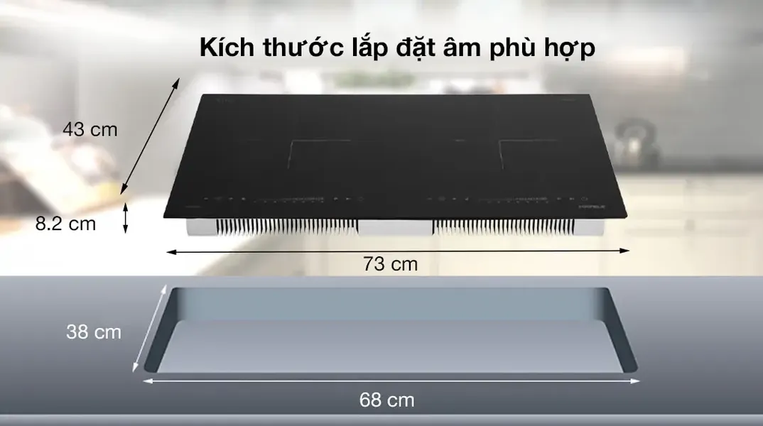 Bếp Từ 2 Vùng Nấu Hafele HC-I2732A/ 536.61.726 - Malaysia
