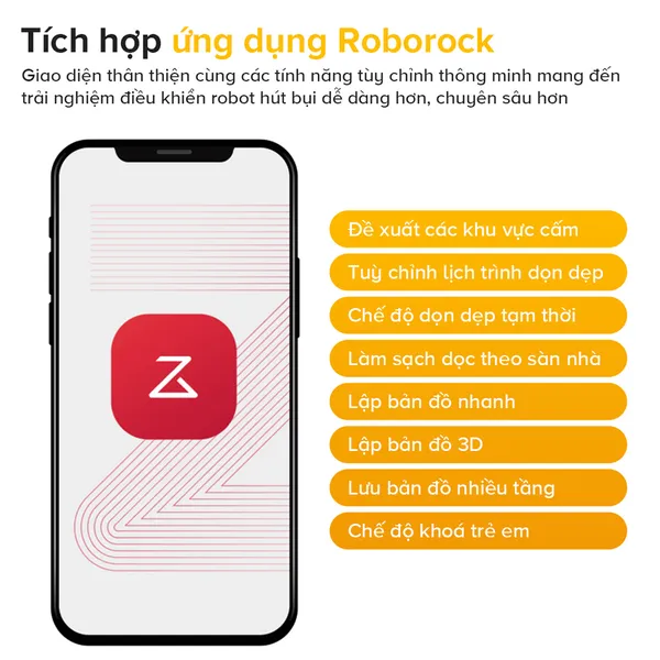Robot Hút Bụi Lau Nhà Roborock QR 798 - Trắng