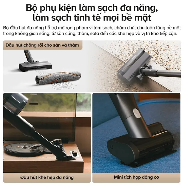 Máy Hút Bụi Cầm Tay Roborock H60 Ultra Đen