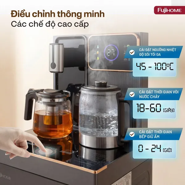 Cây Nước Nóng Lạnh Có Ngăn Khử Khuẩn UV Fujihome TB241N-UV