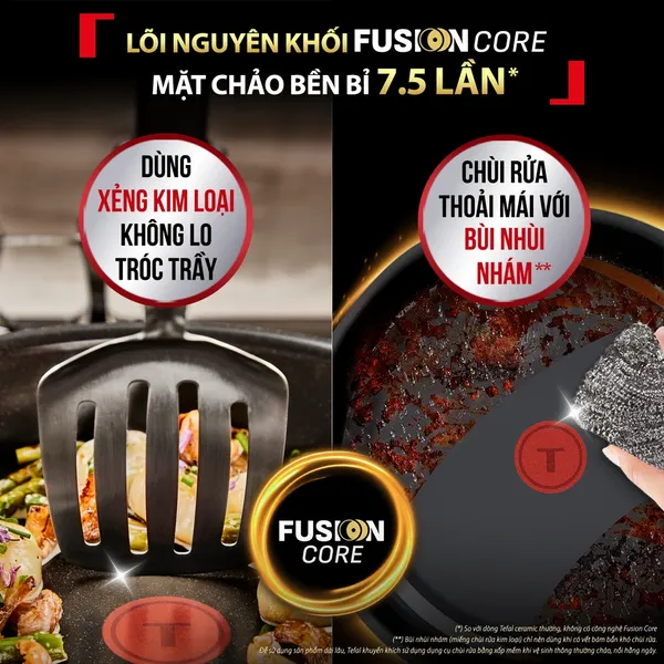 Chảo Chiên Ceramic Cao Cấp Tefal EXCELLENCE+ CERAMIC G2150623 28cm