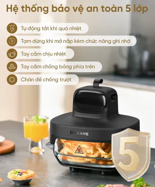 Nồi Chiên Không Dầu 2 Lòng Nồi Dreame Tasti PT60