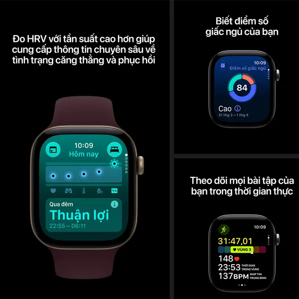Apple Watch Series 12 GPS 46mm Viền Nhôm Dây Silicone