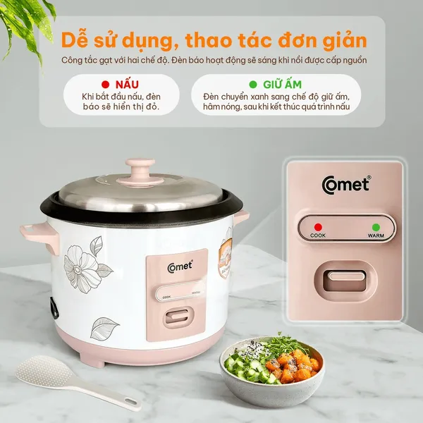 Nồi Cơm Điện Comet CM8035 1.8 Lít