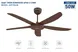 Quạt Trần 5 Cánh Sunhouse Apex APF7665B 50W 2
