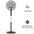 Quạt Đứng 14 Cánh Sunhouse SHD7351B 55W