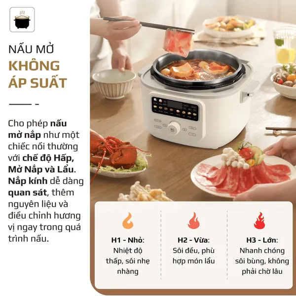 Nồi Áp Suất Điện Đa Năng Olivo PC40 4 Lít
