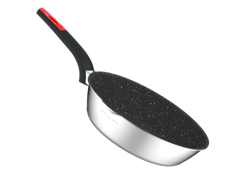 Bộ Nồi Inox Liền Khối Elmich Milano EL-8093 Size 16,18,22, Chảo 26cm