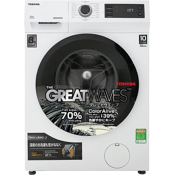 Máy Giặt Toshiba Inverter 8.5 Kg TW-BK95S2V (WK)
