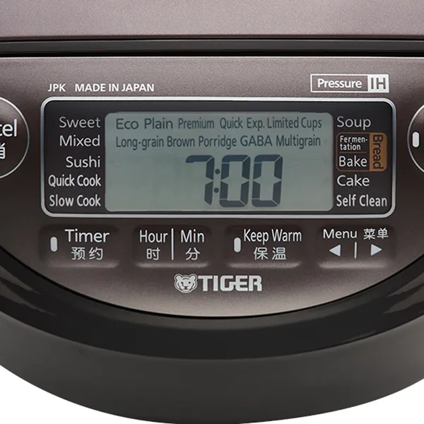 Nồi Cơm Điện Tử Cao Tần Áp Suất Tiger JPK-W18W 1.8 Lít - Nhật Bản