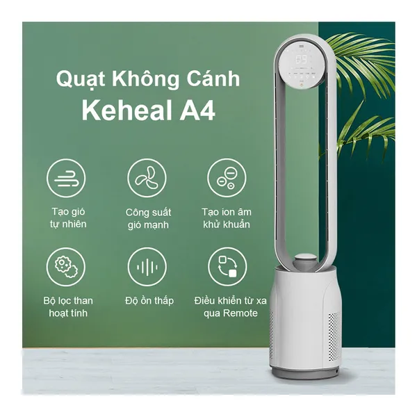 Quạt Không Cánh Kết Hợp Lọc Không Khí Keheal A4