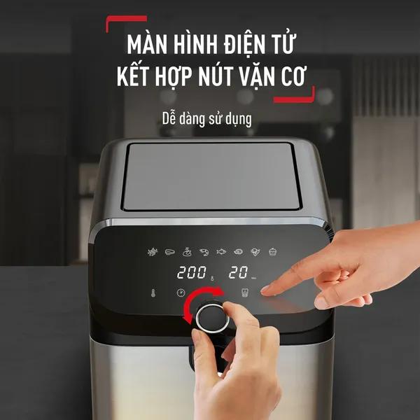 Nồi Chiên Không Dầu Tefal Mega EY855D68 7.5 Lít