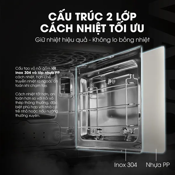 Nồi Chiên Hơi Nước Kalite Vapor