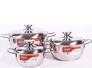 Bộ nồi inox 3 đáy Sunhouse SH335 16-20-24 cm