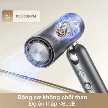 Máy Sấy Tóc Tốc Độ Cao Dreame AHD51 Hair Pocket Màu Xám 14