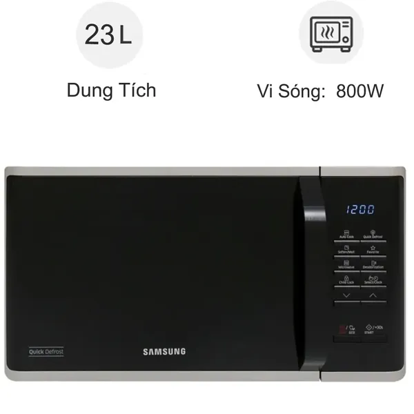 Lò vi sóng Samsung MS23K3513ASV 23 lít