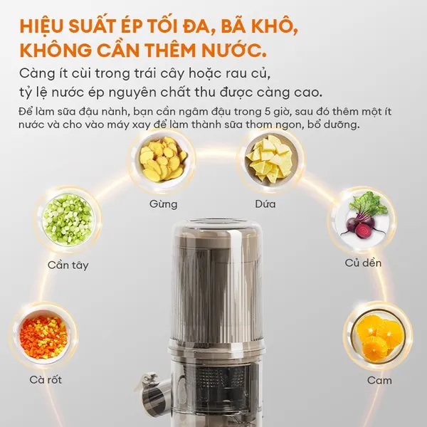 Máy Ép Chậm Gaabor FP1M-WH01A