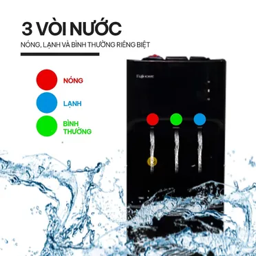 Cây Nước Nóng Lạnh Bình Âm Cao Cấp Fujihome WD606C 4