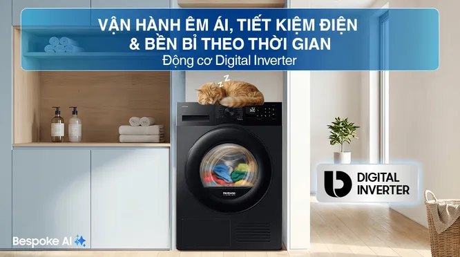 Máy Sấy Bơm Nhiệt Samsung 9 Kg DV90CGC2A0ABSV