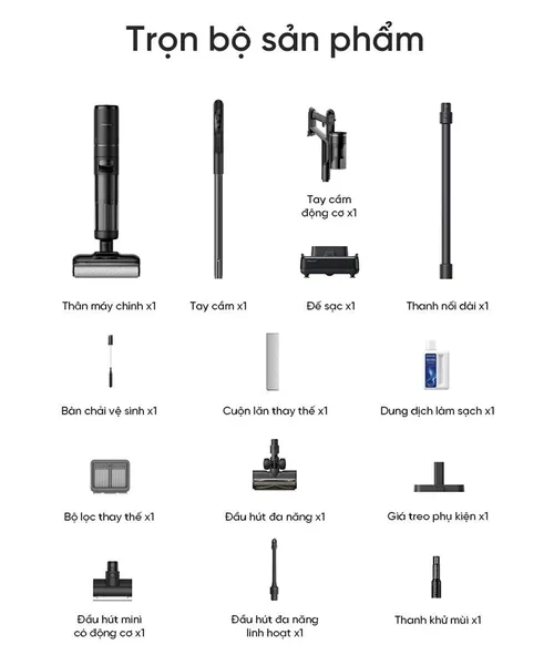 Máy Hút Bụi Lau Sàn Cầm Tay Dreame H13 Dual Flexreach