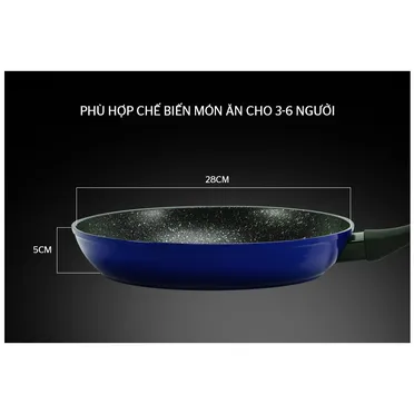 Chảo Đá Hoa Cương Đáy Từ Sunhouse SFP28B 7