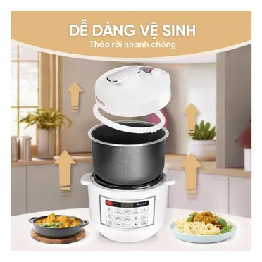 Nồi Cơm Áp Suất Masuto MSPC05 5.0 Lít 10