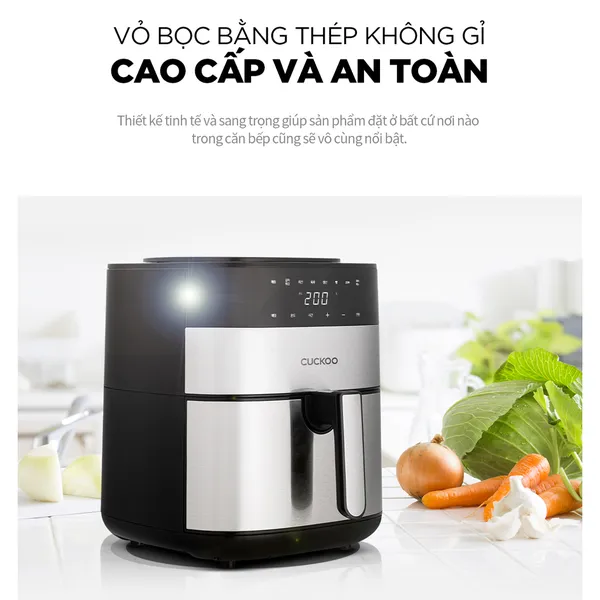 Nồi Chiên Không Dầu Cuckoo CAF-G0510T/BKVNCV Màu Đen