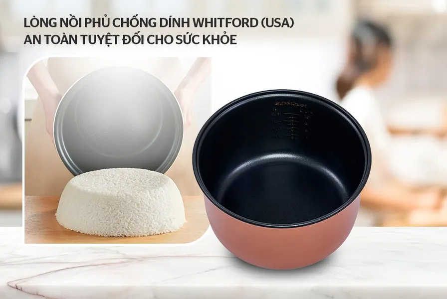 Nồi Cơm Điện Sunhouse SHD8603 1.8 Lít