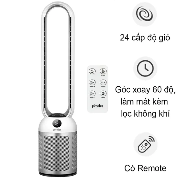 Quạt Không Cánh Paveden PBF-307S-DC