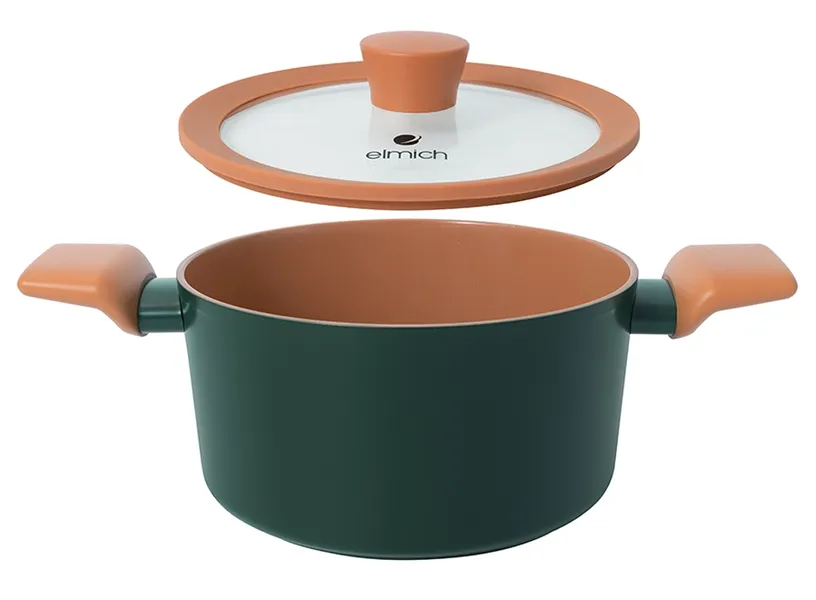 Bộ Nồi Chống Dính Ceramic Elmich Harmony EL5246PT01 Size 18, 20, 24cm